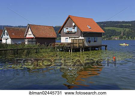 "Boathouses, Grosser Alpsee lake in Buehl, community of Immenstadt Oberallgaeu, Allgaeu, Swabia, Bavaria, Germany, Europe, PublicGround, Europe" View Large Photo Image Stock Image - "Boathouses, Grosser Alpsee lake in Buehl, community of Immenstadt Oberallgaeu, Allgaeu, Swabia, Bavaria, Germany, Europe, PublicGround, Europe". Fotosearch