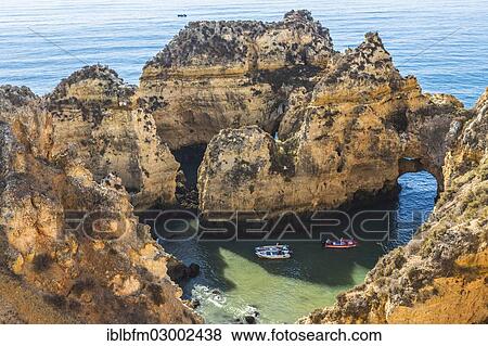 "Boats, coastal landscape, rocky shore, Ponta da Piedade, Lagos, Algarve, Portugal, Europe" View Large Photo Image Stock Photo - "Boats, coastal landscape, rocky shore, Ponta da Piedade, Lagos, Algarve, Portugal, Europe". Fotosearch