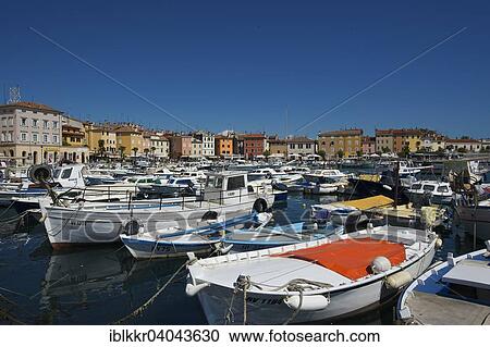 "Boats in the harbor, old town, Rovinj, Istria, Croatia, Europe" View Large Photo Image Stock Image - "Boats in the harbor, old town, Rovinj, Istria, Croatia, Europe". Fotosearch