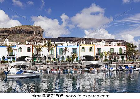"Boats in the harbor, Puerto de Mogan, Gran Canaria, Canary Islands, Spain, Europe" View Large Photo Image Stock Photography - "Boats in the harbor, Puerto de Mogan, Gran Canaria, Canary Islands, Spain, Europe". Fotosearch