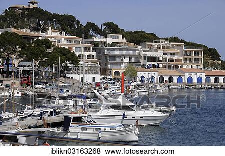 "Boats in the harbour, Cala Rajada, Majorca, Balearic Islands, Spain, Europe" View Large Photo Image Stock Photo - "Boats in the harbour, Cala Rajada, Majorca, Balearic Islands, Spain, Europe". Fotosearch