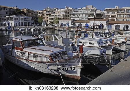 "Boats in the harbour, Cala Rajada, Majorca, Balearic Islands, Spain, Europe" View Large Photo Image Stock Photo - "Boats in the harbour, Cala Rajada, Majorca, Balearic Islands, Spain, Europe". Fotosearch