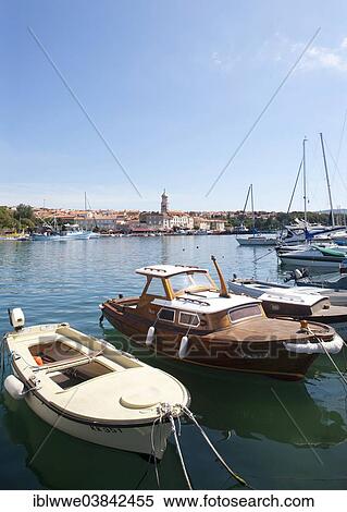 "Boats in the harbour, Kvarner Gulf, Krk, Krk Island, Croatia, Europe" View Large Photo Image Stock Photography - "Boats in the harbour, Kvarner Gulf, Krk, Krk Island, Croatia, Europe". Fotosearch