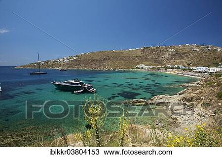 "Boats off Platis Gialos, Mykonos, Cyclades, Greece, Europe" View Large Photo Image Stock Image - "Boats off Platis Gialos, Mykonos, Cyclades, Greece, Europe". Fotosearch
