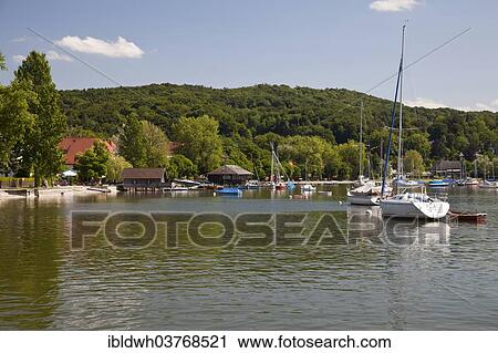 "Boats on Ammersee Lake or Lake Ammer, Herrsching, Funfseenland, Upper Bavaria, Bavaria, Germany, Europe" View Large Photo Image Stock Image - "Boats on Ammersee Lake or Lake Ammer, Herrsching, Funfseenland, Upper Bavaria, Bavaria, Germany, Europe". Fotosearch