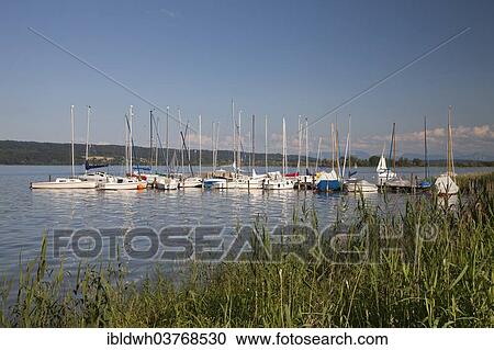 "Boats on Ammersee Lake or Lake Ammer, Utting am Ammersee, Upper Bavaria, Bavaria, Germany, Europe" View Large Photo Image Stock Image - "Boats on Ammersee Lake or Lake Ammer, Utting am Ammersee, Upper Bavaria, Bavaria, Germany, Europe". Fotosearch