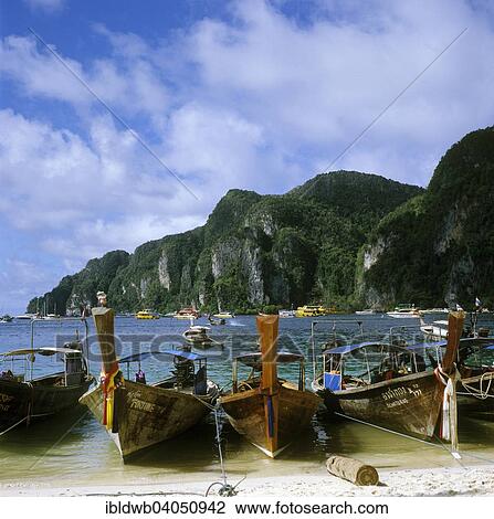 "Boats on the beach, Ko Phi Phi Don, Thailand, Asia" View Large Photo Image Stock Image - "Boats on the beach, Ko Phi Phi Don, Thailand, Asia". Fotosearch