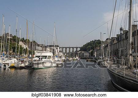 "Boats on the Morlaix River, Morlaix, Brittany, France, Europe" View Large Photo Image Stock Photo - "Boats on the Morlaix River, Morlaix, Brittany, France, Europe". Fotosearch
