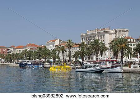 Stock Image - "Boats, Split, Dalmatia, Croatia, Europe". Fotosearch