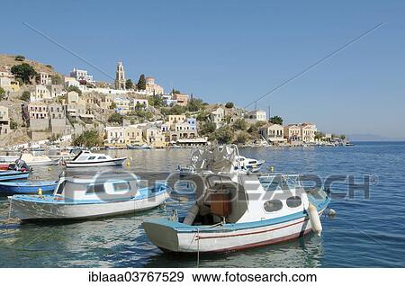 "Boats, Symi, Symi island, Greece, Europe" View Large Photo Image Stock Photo - "Boats, Symi, Symi island, Greece, Europe". Fotosearch