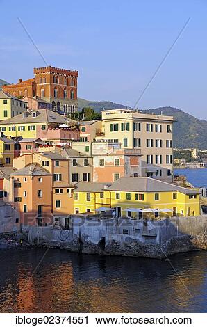 "Boccadasse, fishing village and suburb of Genoa, Riviera, Liguria, Italy, Europe" View Large Photo Image Stock Image - "Boccadasse, fishing village and suburb of Genoa, Riviera, Liguria, Italy, Europe". Fotosearch