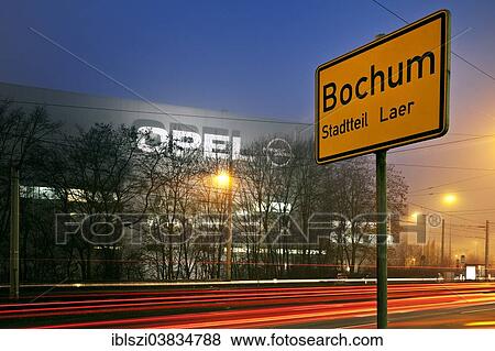 "Bochum town sign, Opel plant, Bochum, Ruhr Area, North Rhine-Westphalia, Germany, Europe" View Large Photo Image Stock Photo - "Bochum town sign, Opel plant, Bochum, Ruhr Area, North Rhine-Westphalia, Germany, Europe". Fotosearch