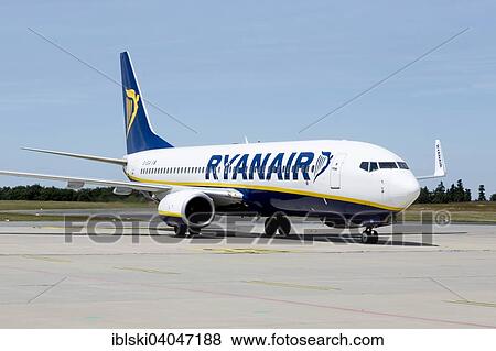 "Boeing 737-800 of low-cost airline Ryanair at Frankfurt-Hahn Airport, Hahn Airport near Simmern, Rhineland-Palatinate, Germany, Europe" View Large Photo Image Stock Photo - "Boeing 737-800 of low-cost airline Ryanair at Frankfurt-Hahn Airport, Hahn Airport near Simmern, Rhineland-Palatinate, Germany, Europe". Fotosearch