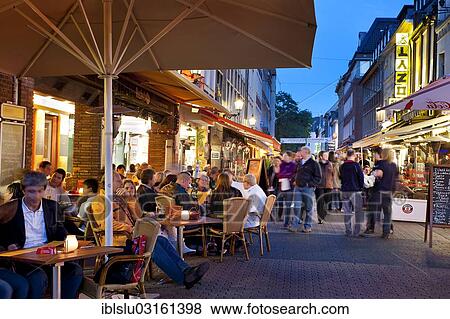 "Bolkerstrasse street with restaurants, old town at night, Dusseldorf, Rhineland, North Rhine-Westphalia, Germany, Europe" View Large Photo Image Stock Photo - "Bolkerstrasse street with restaurants, old town at night, Dusseldorf, Rhineland, North Rhine-Westphalia, Germany, Europe". Fotosearch