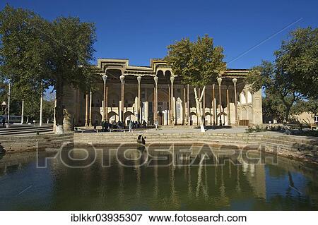 "Bolo Hauz mosque, Bukhara, Uzbekistan, Asia" View Large Photo Image Stock Photo - "Bolo Hauz mosque, Bukhara, Uzbekistan, Asia". Fotosearch