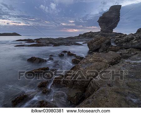 Stock Image - "Bonhomme de Bourail rock formations, La Roche Percee coast, Bourail, Grande Terre, New Caledonia, Oceania". Fotosearch
