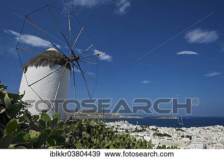 "Bonis Windmill, Mykonos Town, Mykonos, Cyclades, Greece, Europe" View Large Photo Image Stock Photo - "Bonis Windmill, Mykonos Town, Mykonos, Cyclades, Greece, Europe". Fotosearch
