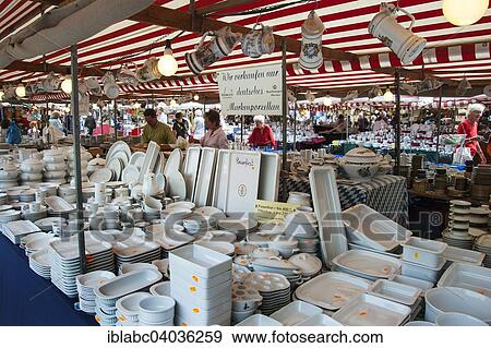 "Booth with brand porcelain, Auer Dult, Munich, Upper Bavaria, Bavaria, Germany, Europe" View Large Photo Image Stock Photo - "Booth with brand porcelain, Auer Dult, Munich, Upper Bavaria, Bavaria, Germany, Europe". Fotosearch