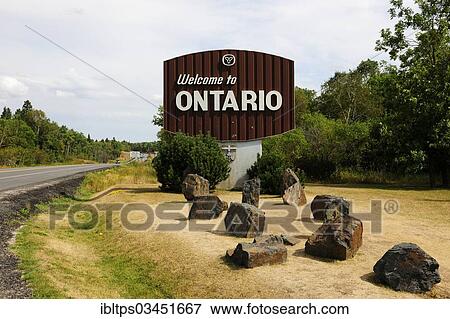 "Border of the provinces of Manitoba and Ontario, Manitoba Province, Canada, North America" View Large Photo Image Stock Photo - "Border of the provinces of Manitoba and Ontario, Manitoba Province, Canada, North America". Fotosearch