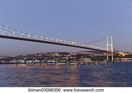 "Bosphorus Bridge, Bosphorus or Bosporus and the Beylerbeyi Palace, from Ortakoy, Bosporus, Ortakoy, Besiktas, Istanbul, Asian side, Istanbul Province, Turkey, Asia" View Large Photo Image Stock Photograph - "Bosphorus Bridge, Bosphorus or Bosporus and the Beylerbeyi Palace, from Ortakoy, Bosporus, Ortakoy, Besiktas, Istanbul, Asian side, Istanbul Province, Turkey, Asia". Fotosearch