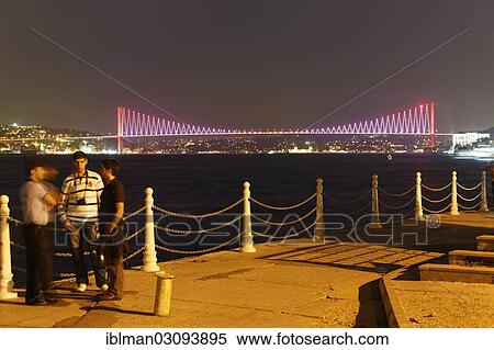 "Bosphorus Bridge, promenade in Ueskuedar, Bosporus, Uskudar, Istanbul, asian and european side, Istanbul Province, Turkey, Asia" View Large Photo Image Stock Photography - "Bosphorus Bridge, promenade in Ueskuedar, Bosporus, Uskudar, Istanbul, asian and european side, Istanbul Province, Turkey, Asia". Fotosearch