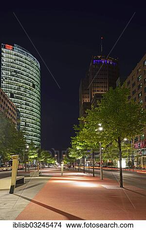"Boulevard of the Stars at Potsdamer Platz, in the evening, Mitte, Berlin, Berlin, Germany, Europe" View Large Photo Image Picture - "Boulevard of the Stars at Potsdamer Platz, in the evening, Mitte, Berlin, Berlin, Germany, Europe". Fotosearch