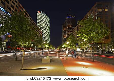"Boulevard of the Stars at Potsdamer Platz square, in the evening, Mitte, Berlin, Berlin, Germany, Europe" View Large Photo Image Stock Image - "Boulevard of the Stars at Potsdamer Platz square, in the evening, Mitte, Berlin, Berlin, Germany, Europe". Fotosearch