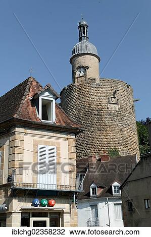 "Bourbon l'Archambault, Quiquengrogne tower, Bourbonnais, Allier, Auvergne, France, Europe" View Large Photo Image Stock Image - "Bourbon l'Archambault, Quiquengrogne tower, Bourbonnais, Allier, Auvergne, France, Europe". Fotosearch