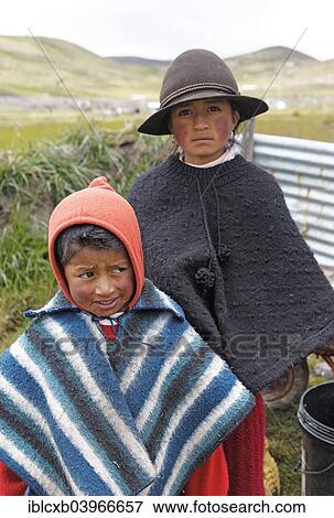 "Boy and girl in traditional costume, Puruha people, Kichwa, Chimborazo Province, Ecuador, South America" View Large Photo Image Stock Photo - "Boy and girl in traditional costume, Puruha people, Kichwa, Chimborazo Province, Ecuador, South America". Fotosearch