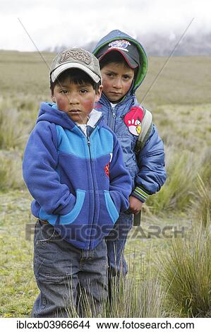 "Boys, 5 and 7 years, Puruha people, Chimborazo, Kichwa, Chimborazo Province, Ecuador, South America" View Large Photo Image Picture - "Boys, 5 and 7 years, Puruha people, Chimborazo, Kichwa, Chimborazo Province, Ecuador, South America". Fotosearch