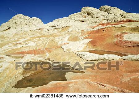 "Brain Rocks at White Pocket, eroded Navajo sandstone rocks with Liesegang bands or Liesegang rings, Pareah Paria Plateau, Vermillion Cliffs National Monument, Arizona, Utah, Southwestern USA, USA" View Large Photo Image Stock Photo - "Brain Rocks at White Pocket, eroded Navajo sandstone rocks with Liesegang bands or Liesegang rings, Pareah Paria Plateau, Vermillion Cliffs National Monument, Arizona, Utah, Southwestern USA, USA". Fotosearch