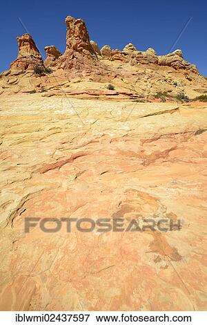 "Brain Rocks of the Coyote Buttes South CBS, Cottonwood Teepees, eroded Navajo sandstone rocks with Liesegang bands or Liesegang rings, Pareah Paria Plateau, Vermilion Cliffs National Monument, Arizona, Utah, Southwest, USA" View Large Photo Image Stock Photo - "Brain Rocks of the Coyote Buttes South CBS, Cottonwood Teepees, eroded Navajo sandstone rocks with Liesegang bands or Liesegang rings, Pareah Paria Plateau, Vermilion Cliffs National Monument, Arizona, Utah, Southwest, USA". Fotosearch