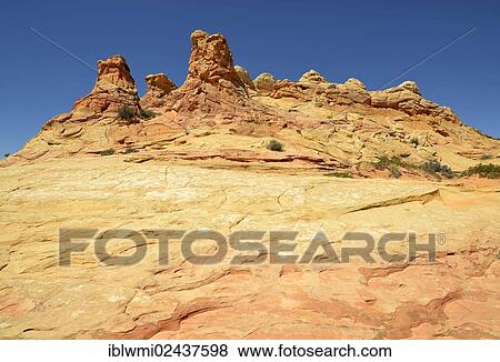 "Brain Rocks of the Coyote Buttes South CBS, Cottonwood Teepees, eroded Navajo sandstone rocks with Liesegang bands or Liesegang rings, Pareah Paria Plateau, Vermilion Cliffs National Monument, Arizona, Utah, Southwest, USA" View Large Photo Image Stock Photo - "Brain Rocks of the Coyote Buttes South CBS, Cottonwood Teepees, eroded Navajo sandstone rocks with Liesegang bands or Liesegang rings, Pareah Paria Plateau, Vermilion Cliffs National Monument, Arizona, Utah, Southwest, USA". Fotosearch