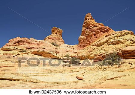 "Brain Rocks of the Coyote Buttes South CBS, Cottonwood Teepees, eroded Navajo sandstone rocks with Liesegang bands or Liesegang rings, Pareah Paria Plateau, Vermilion Cliffs National Monument, Arizona, Utah, Southwest, USA" View Large Photo Image Stock Photograph - "Brain Rocks of the Coyote Buttes South CBS, Cottonwood Teepees, eroded Navajo sandstone rocks with Liesegang bands or Liesegang rings, Pareah Paria Plateau, Vermilion Cliffs National Monument, Arizona, Utah, Southwest, USA". Fotosearch