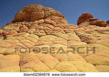 "Brain Rocks of the Coyote Buttes South, CBS, Cottonwood Teepees, eroded Navajo sandstone rocks with Liesegang Bands or Liesegang Rings, Pareah Paria Plateau, Vermilion Cliffs National Monument, Arizona, Utah, Southwestern USA" View Large Photo Image Stock Photo - "Brain Rocks of the Coyote Buttes South, CBS, Cottonwood Teepees, eroded Navajo sandstone rocks with Liesegang Bands or Liesegang Rings, Pareah Paria Plateau, Vermilion Cliffs National Monument, Arizona, Utah, Southwestern USA". Fotosearch