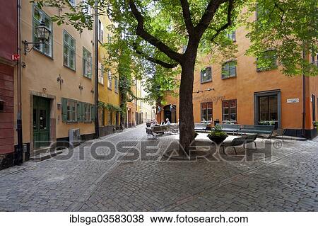 "Branda Tomten square, Gamla Stan, Stockholm, Stockholm County, Sweden, Europe" View Large Photo Image Stock Photo - "Branda Tomten square, Gamla Stan, Stockholm, Stockholm County, Sweden, Europe". Fotosearch
