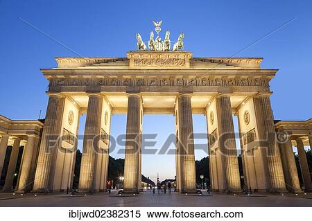 Stock Photography - "Brandenburg Gate, Berlin, Germany, Europe". Fotosearch