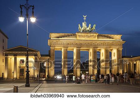 Stock Image - "Brandenburg Gate, Pariser Platz, Berlin, Germany, Europe". Fotosearch