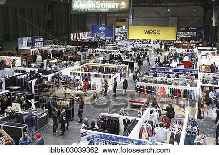Stock Image - "Bread and Butter Winter 2013, fashion fair in the grounds of the former Berlin-Tempelhof airport, Berlin, Germany, Europe". Fotosearch