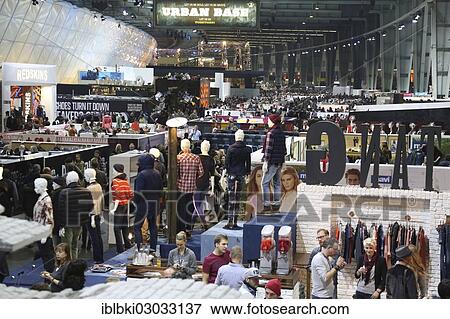 Stock Photo - "Bread and Butter Winter 2013, fashion fair in the grounds of the former Berlin-Tempelhof airport, Berlin, Germany, Europe". Fotosearch