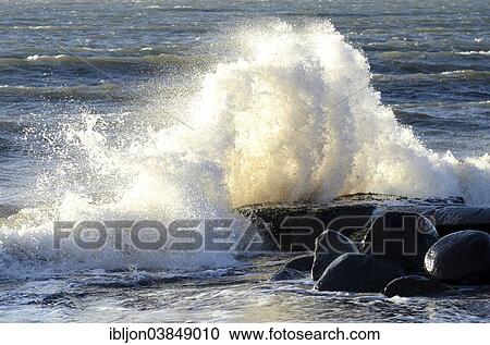 "Breaking waves, Baltic Sea" View Large Photo Image Stock Image - "Breaking waves, Baltic Sea". Fotosearch