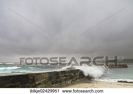 "Breakwater, Sennen Cove, Cornwall, England, United Kingdom, Europe" View Large Photo Image Stock Image - "Breakwater, Sennen Cove, Cornwall, England, United Kingdom, Europe". Fotosearch