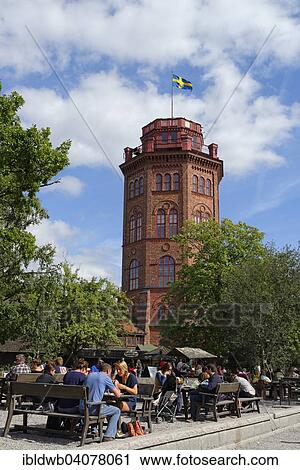 Stock Image - "Bredablick tower, 1876, Skansen open-air museum, Djugarden, Stockholm, Sweden, Europe". Fotosearch