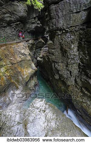 Stock Photograph - "Breitachklamm gorge, near Tiefenbach, Oberstdorf, Bavarian Swabia, Bavaria, Germany, Europe". Fotosearch