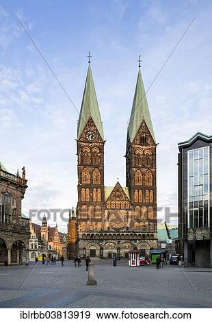 "Bremen Cathedral of St. Petri, Bremen, Germany, Europe" View Large Photo Image Stock Photo - "Bremen Cathedral of St. Petri, Bremen, Germany, Europe". Fotosearch