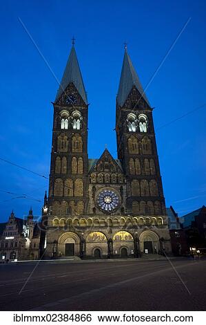 "Bremen Cathedral, St. Peter's Cathedral, Bremen, Germany, Europe" View Large Photo Image Stock Photograph - "Bremen Cathedral, St. Peter's Cathedral, Bremen, Germany, Europe". Fotosearch