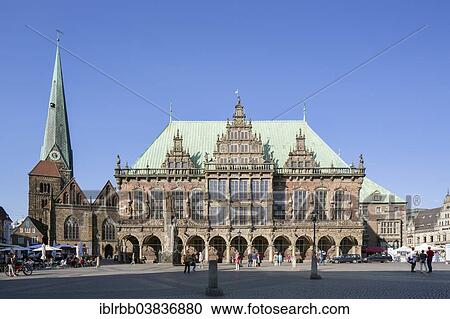 "Bremen City Hall, Weser Renaissance, UNESCO World Cultural Heritage Site, Church of Our Lady on the left, Bremen, Germany, Europe" View Large Photo Image Stock Image - "Bremen City Hall, Weser Renaissance, UNESCO World Cultural Heritage Site, Church of Our Lady on the left, Bremen, Germany, Europe". Fotosearch