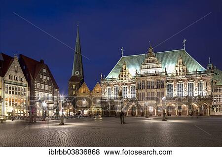 "Bremen City Hall, Weser Renaissance, UNESCO World Cultural Heritage Site, Church of Our Lady on the left, Bremen, Germany, Europe" View Large Photo Image Stock Photo - "Bremen City Hall, Weser Renaissance, UNESCO World Cultural Heritage Site, Church of Our Lady on the left, Bremen, Germany, Europe". Fotosearch