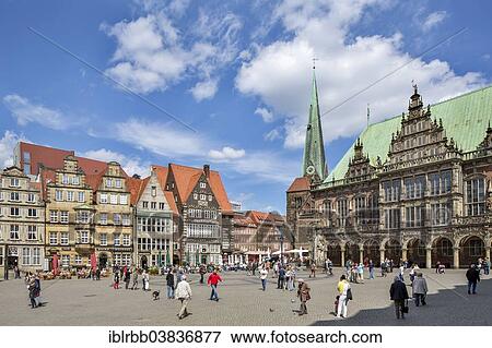 "Bremen City Hall, Weser Renaissance, UNESCO World Cultural Heritage Site, Church of Our Lady and historic commercial buildings on the left, Bremen, Germany, Europe" View Large Photo Image Stock Photo - "Bremen City Hall, Weser Renaissance, UNESCO World Cultural Heritage Site, Church of Our Lady and historic commercial buildings on the left, Bremen, Germany, Europe". Fotosearch