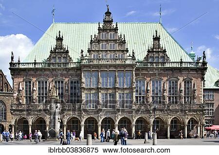 "Bremen City Hall, Weser Renaissance, UNESCO World Cultural Heritage Site, Bremen, Germany, Europe" View Large Photo Image Stock Photography - "Bremen City Hall, Weser Renaissance, UNESCO World Cultural Heritage Site, Bremen, Germany, Europe". Fotosearch